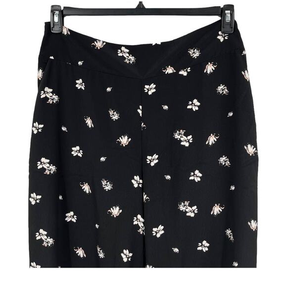 Gibsonlook pants Smocked waist wide leg pants floral black size XXL - Picture 2 of 4